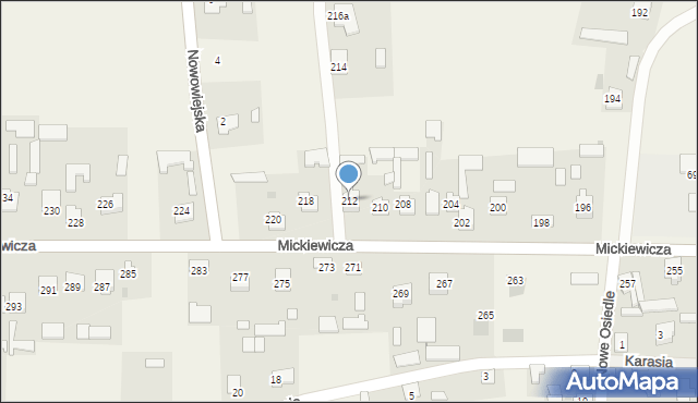 Przędzel, Mickiewicza Adama, 212, mapa Przędzel