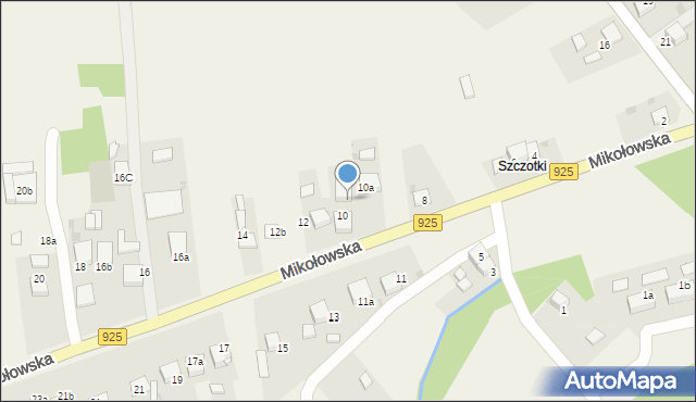 Przegędza, Mikołowska, 10B, mapa Przegędza