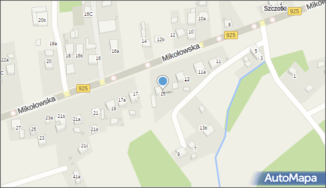 Przegędza, Mikołowska, 15, mapa Przegędza