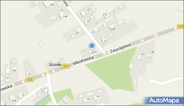 Przegędza, Mikołowska, 2, mapa Przegędza