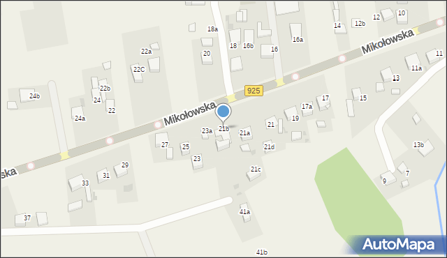 Przegędza, Mikołowska, 21b, mapa Przegędza