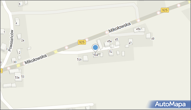 Przegędza, Mikołowska, 51a, mapa Przegędza