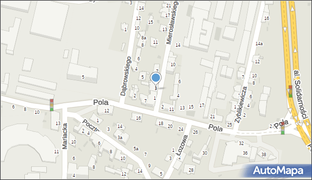 Przemyśl, Mierosławskiego Ludwika, gen., 3, mapa Przemyśla