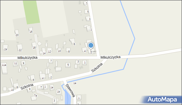 Przezchlebie, Mikulczycka, 2, mapa Przezchlebie