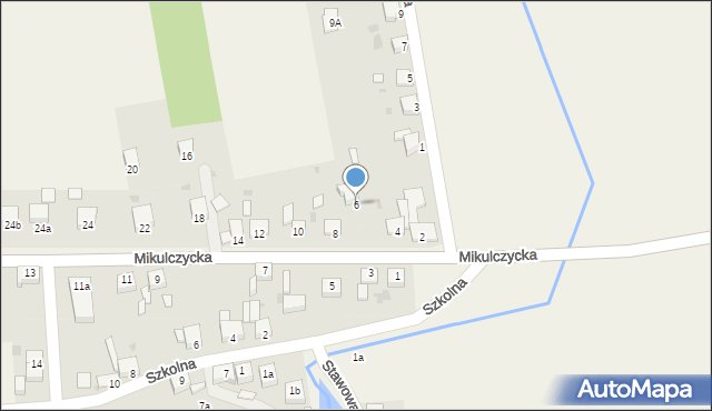 Przezchlebie, Mikulczycka, 6, mapa Przezchlebie