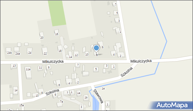 Przezchlebie, Mikulczycka, 8, mapa Przezchlebie