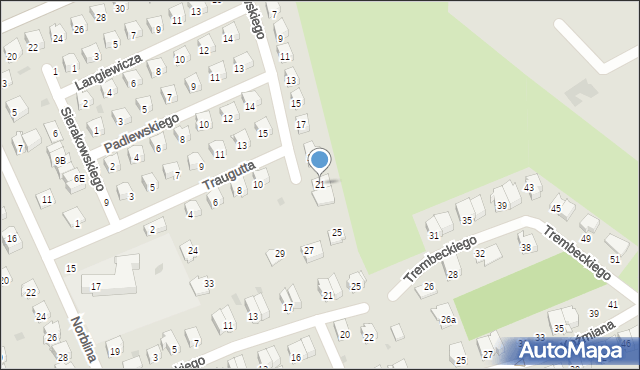 Puławy, Mierosławskiego Ludwika, gen., 21, mapa Puław