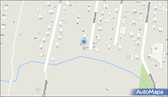 Radom, Mikosa Władysława, 54, mapa Radomia