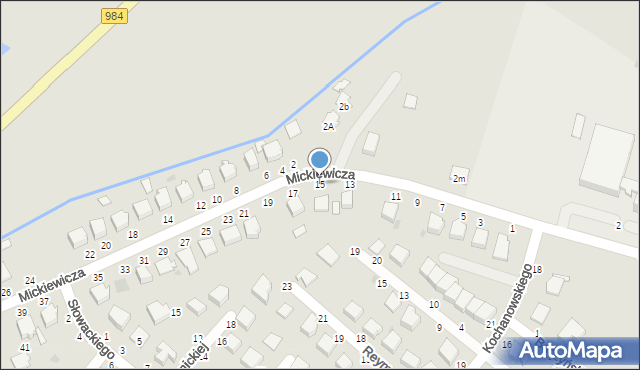 Radomyśl Wielki, Mickiewicza Adama, 15, mapa Radomyśl Wielki