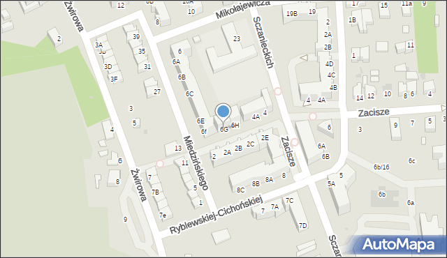 Rawicz, Miedzińskiego Józefa, 6G, mapa Rawicz