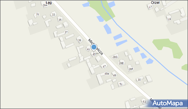 Rusiec, Mickiewicza Adama, 43, mapa Rusiec