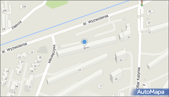 Rzeszów, Mikołajczyka Stanisława, 16, mapa Rzeszów