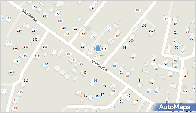 Rzeszów, Miłocin, 155, mapa Rzeszów