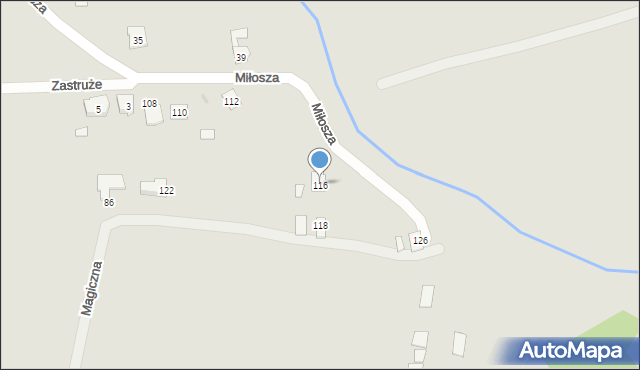 Rzeszów, Miłosza Czesława, 116, mapa Rzeszów