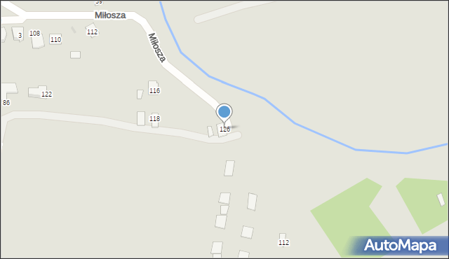 Rzeszów, Miłosza Czesława, 126, mapa Rzeszów