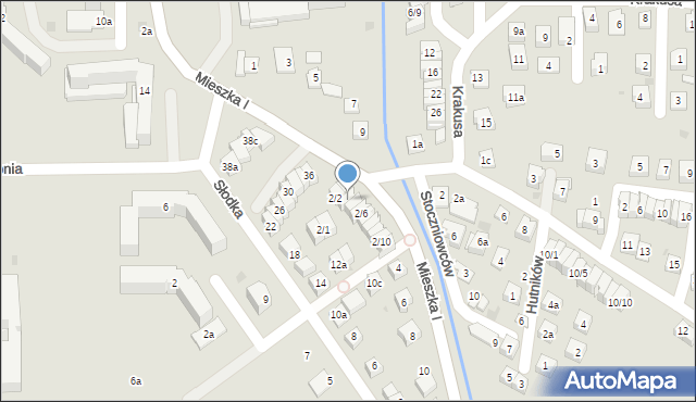 Rzeszów, Mieszka I, 2/4, mapa Rzeszów