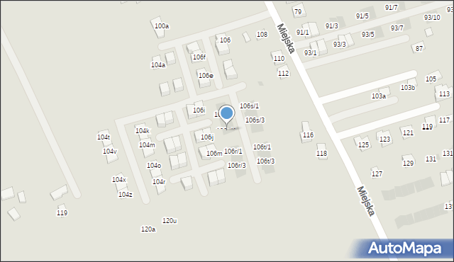 Rzeszów, Miejska, 106p/4, mapa Rzeszów