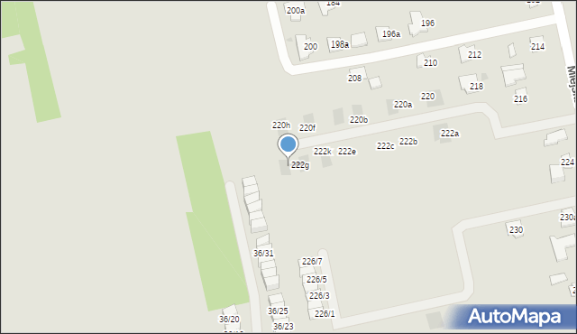 Rzeszów, Miejska, 222h, mapa Rzeszów