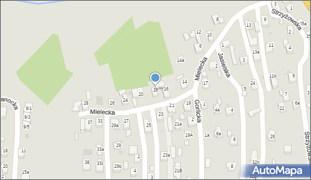 Rzeszów, Mielecka, 18, mapa Rzeszów