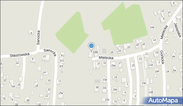 Rzeszów, Mielecka, 28a, mapa Rzeszów