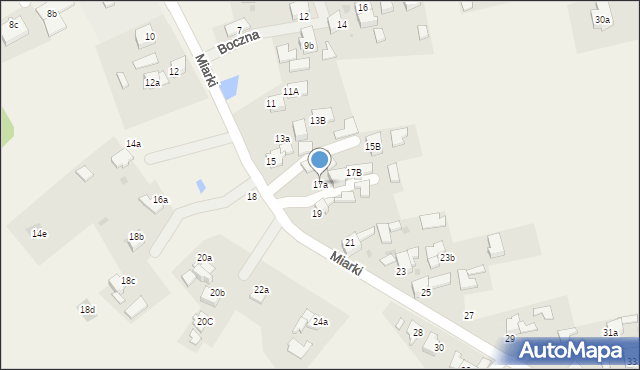 Rzuchów, Miarki Karola, 17a, mapa Rzuchów