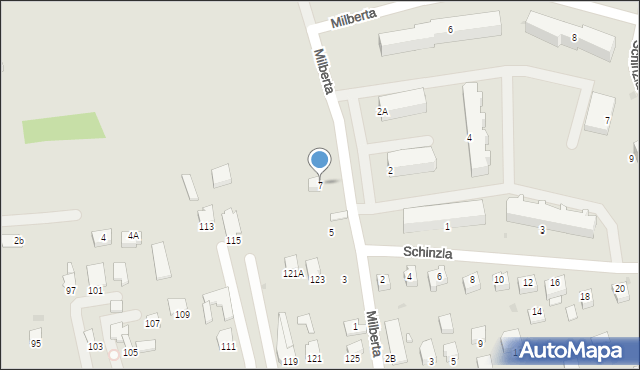 Sandomierz, Milberta Feliksa, dr., 7, mapa Sandomierza