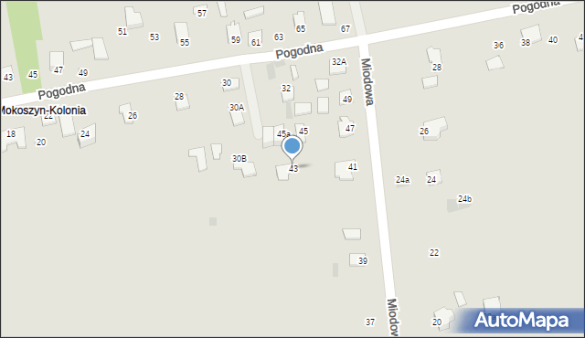 Sandomierz, Miodowa, 43, mapa Sandomierza