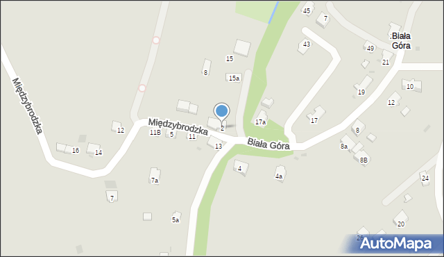 Sanok, Międzybrodzka, 2, mapa Sanok