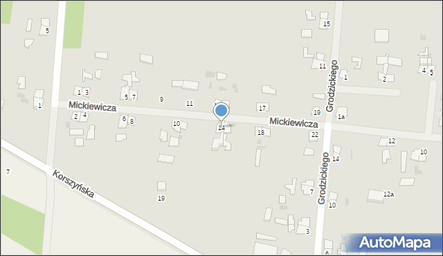 Sępopol, Mickiewicza Adama, 14, mapa Sępopol