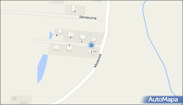 Siedliska, Miodowa, 1, mapa Siedliska