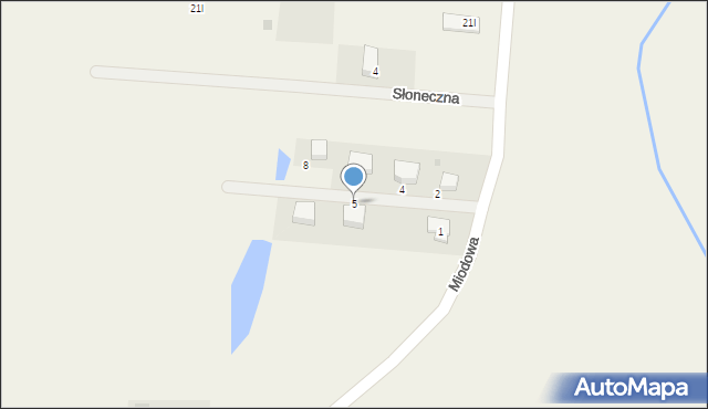 Siedliska, Miodowa, 5, mapa Siedliska