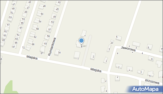 Siemianice, Miejska, 43a, mapa Siemianice