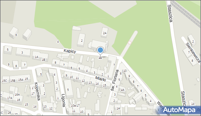 Siemianowice Śląskie, Miarki Karola, 4a, mapa Siemianowice Śląskie