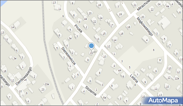 Sierakowice, Mirachowska, 11, mapa Sierakowice