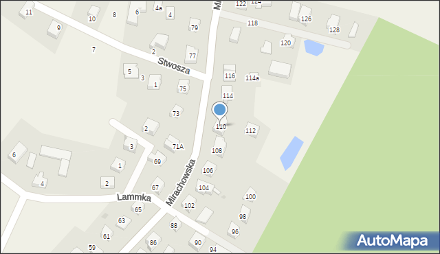 Sierakowice, Mirachowska, 110, mapa Sierakowice