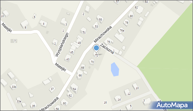 Sierakowice, Mirachowska, 72, mapa Sierakowice