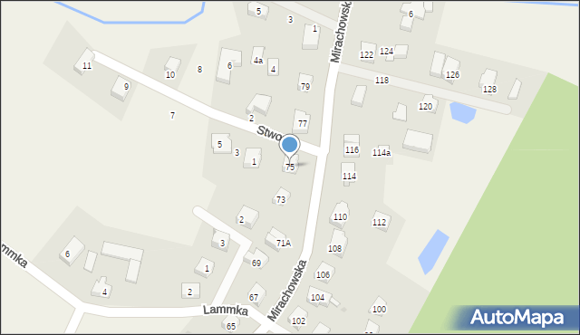 Sierakowice, Mirachowska, 75, mapa Sierakowice