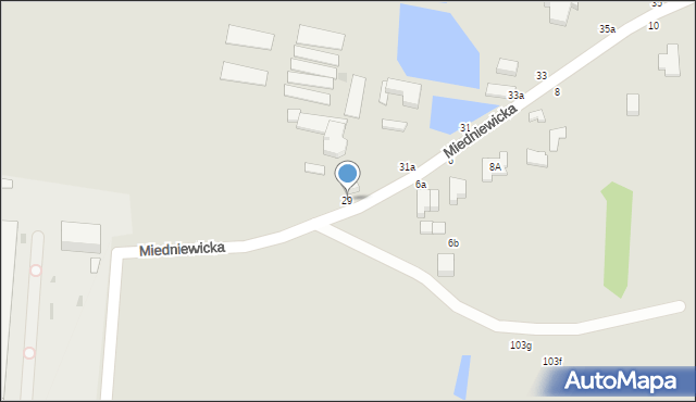 Skierniewice, Miedniewicka, 29, mapa Skierniewic