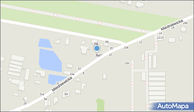 Skierniewice, Miedniewicka, 35a, mapa Skierniewic