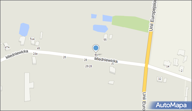 Skierniewice, Miedniewicka, 53, mapa Skierniewic