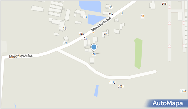 Skierniewice, Miedniewicka, 6b, mapa Skierniewic