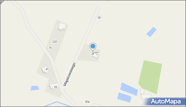 Skrzeszewo, Miąskowskiego Feliksa, 16, mapa Skrzeszewo