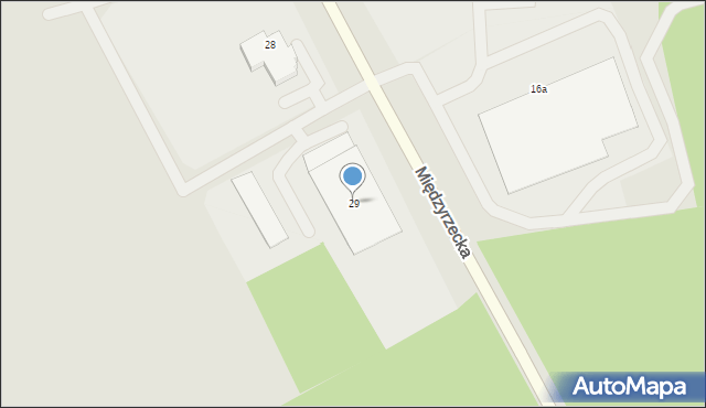 Skwierzyna, Międzyrzecka, 29, mapa Skwierzyna