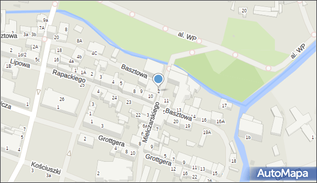 Sławno, Mielczarskiego Romualda, 2, mapa Sławno