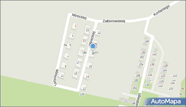 Słupsk, Mireckiej Mirosławy, 18, mapa Słupska