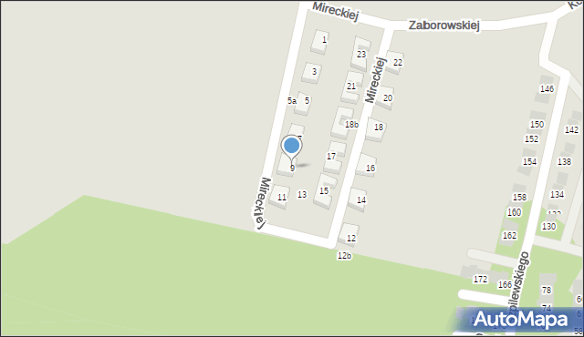 Słupsk, Mireckiej Mirosławy, 9, mapa Słupska