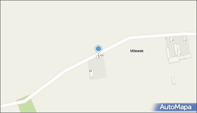 Śniadowo, Milewek, 3, mapa Śniadowo