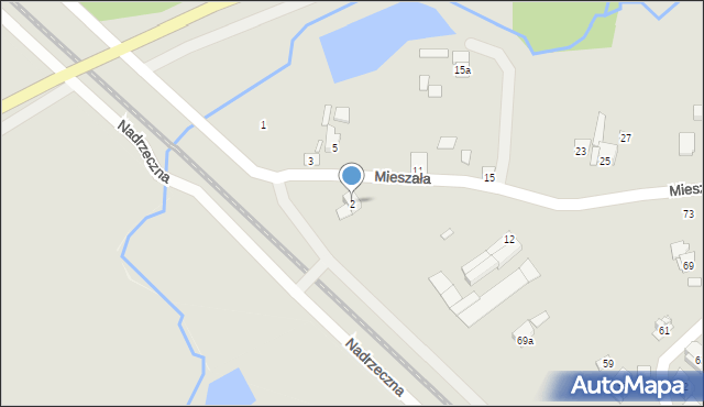 Starachowice, Mieszała, 2, mapa Starachowic