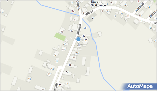 Stare Siołkowice, Michała, 64, mapa Stare Siołkowice