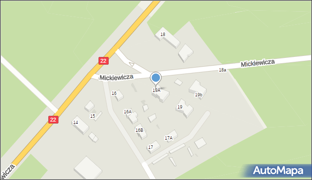 Starogard Gdański, Mickiewicza Adama, 19A, mapa Starogard Gdański